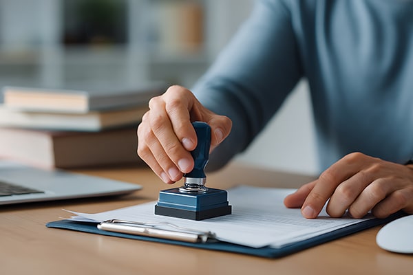 autorisation loi service emploi tampon